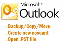 วิธี copy – backup ไฟล์ Outlook