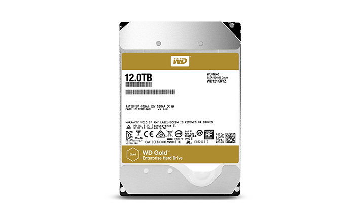 WD เปิดตัว WD Gold ความจุสูง 12TB เพื่อใช้งานระดับ Big Data